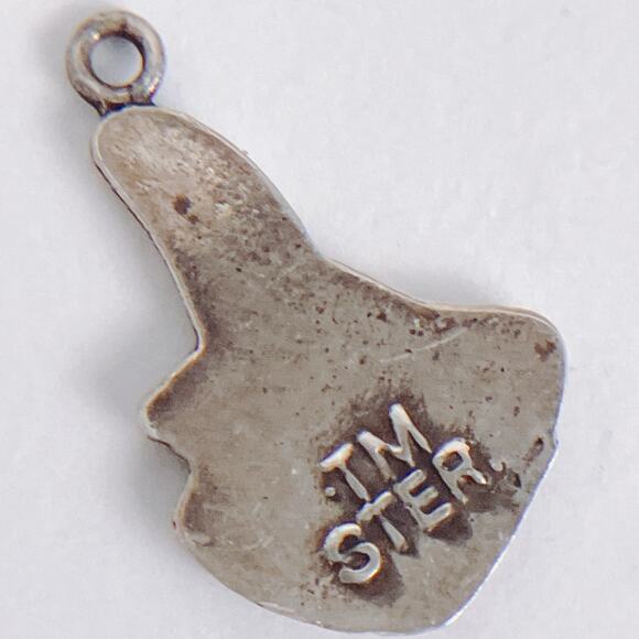 VTG Sterling Silver Digem Frog Pendant Charm Licensed Collectible Honey Smacks - Picture 8 of 10